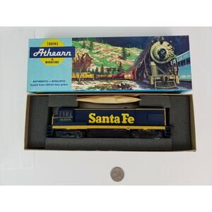 Trains Athearn HO 3443 U30B PWR Diesel Road 6308 SANTA FE Locomotive Blue
